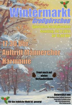 Plakat Wintermarkt 2024