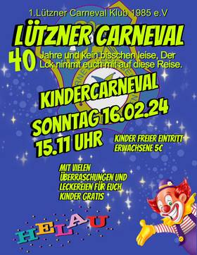 2025 Flyer Februar Kinderfasching